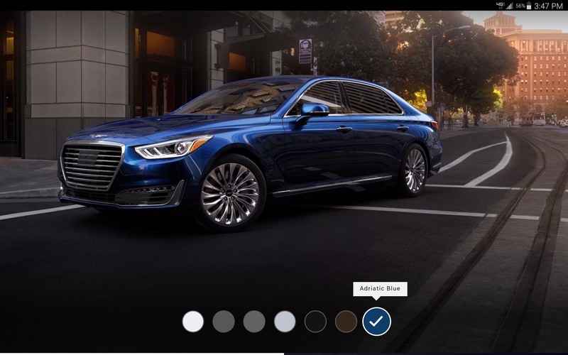 I just wanted an excuse to post that Adriatic Blue is an option for G90. What a twist!
